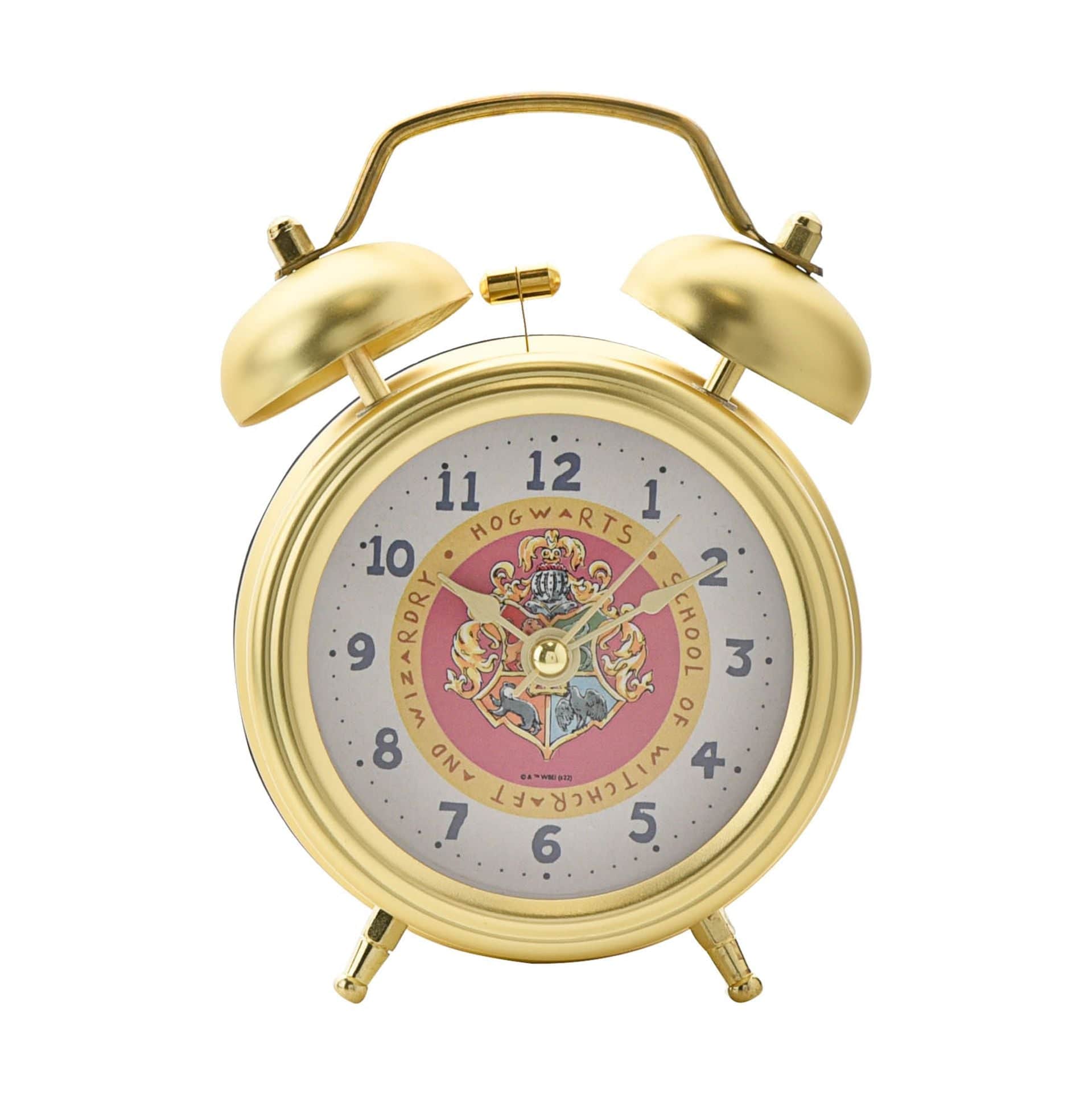 Harry Potter Charms Alarm Clock - Hogwarts Crest - Olleke Wizarding Shop Amsterdam Brugge London