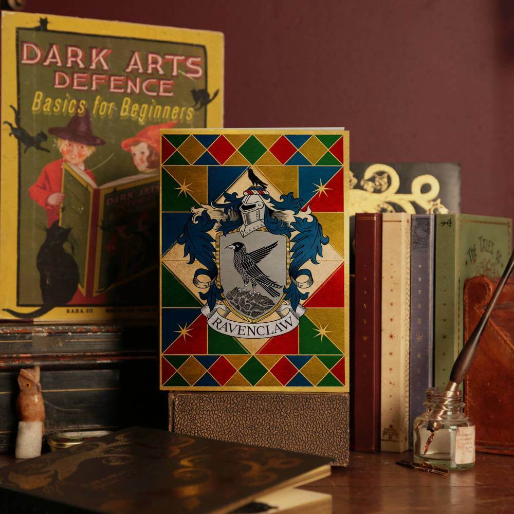 Ravenclaw Crest Foiled Notecard - Olleke Wizarding Shop Amsterdam Brugge London