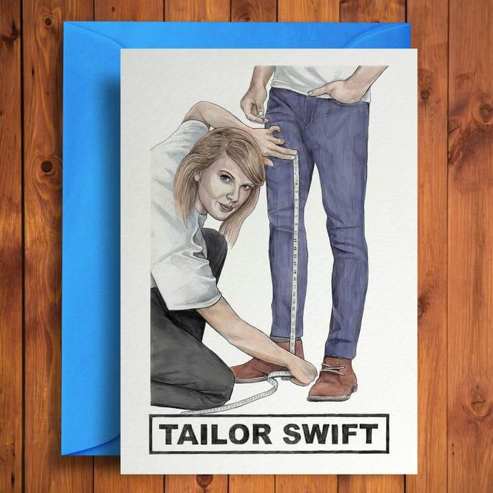 Tailor Swift Greeting Card - Olleke Wizarding Shop Amsterdam Brugge London