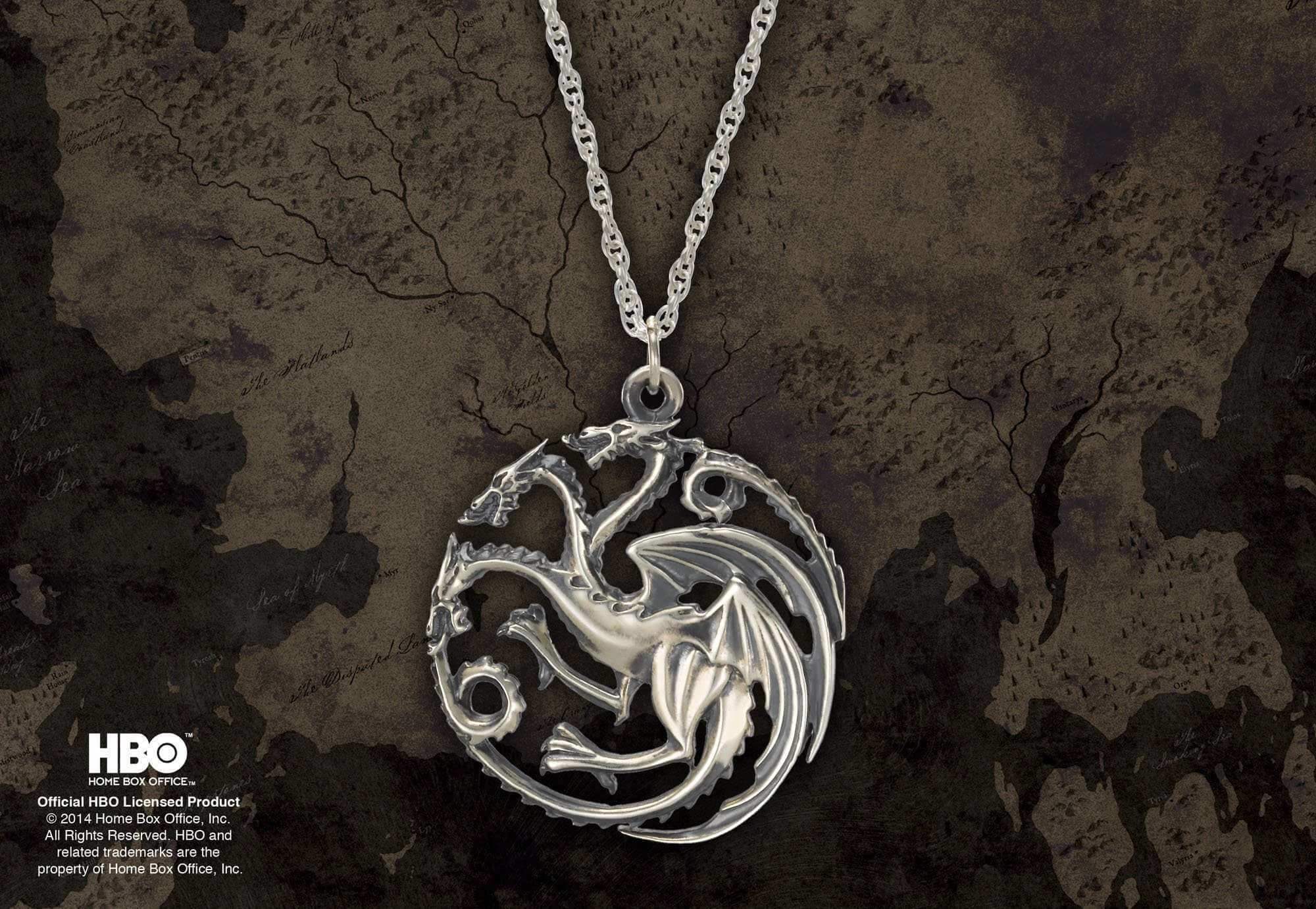 Targaryen Pendant Sterling Silver - Olleke Wizarding Shop Amsterdam Brugge London