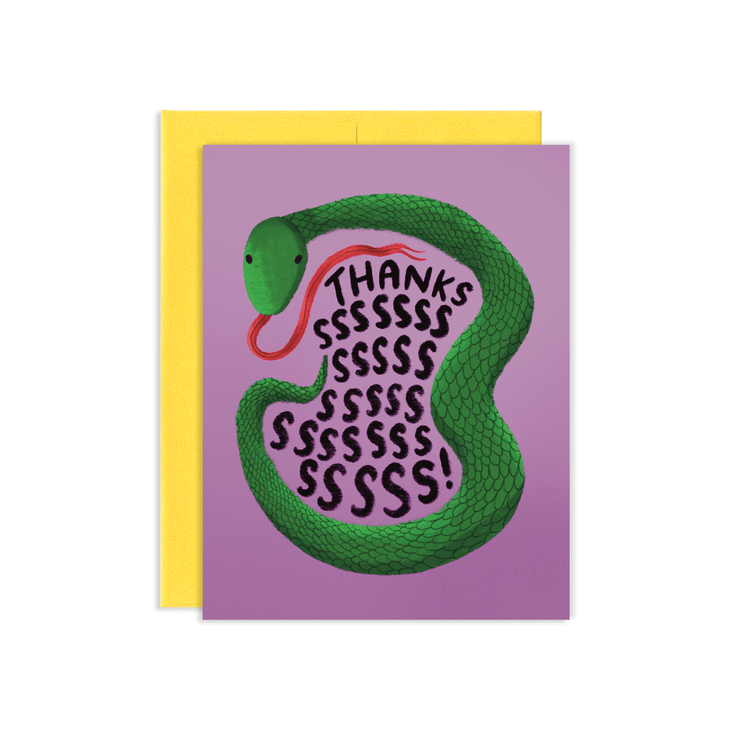 Thankssss Snake Card - Olleke Wizarding Shop Amsterdam Brugge London