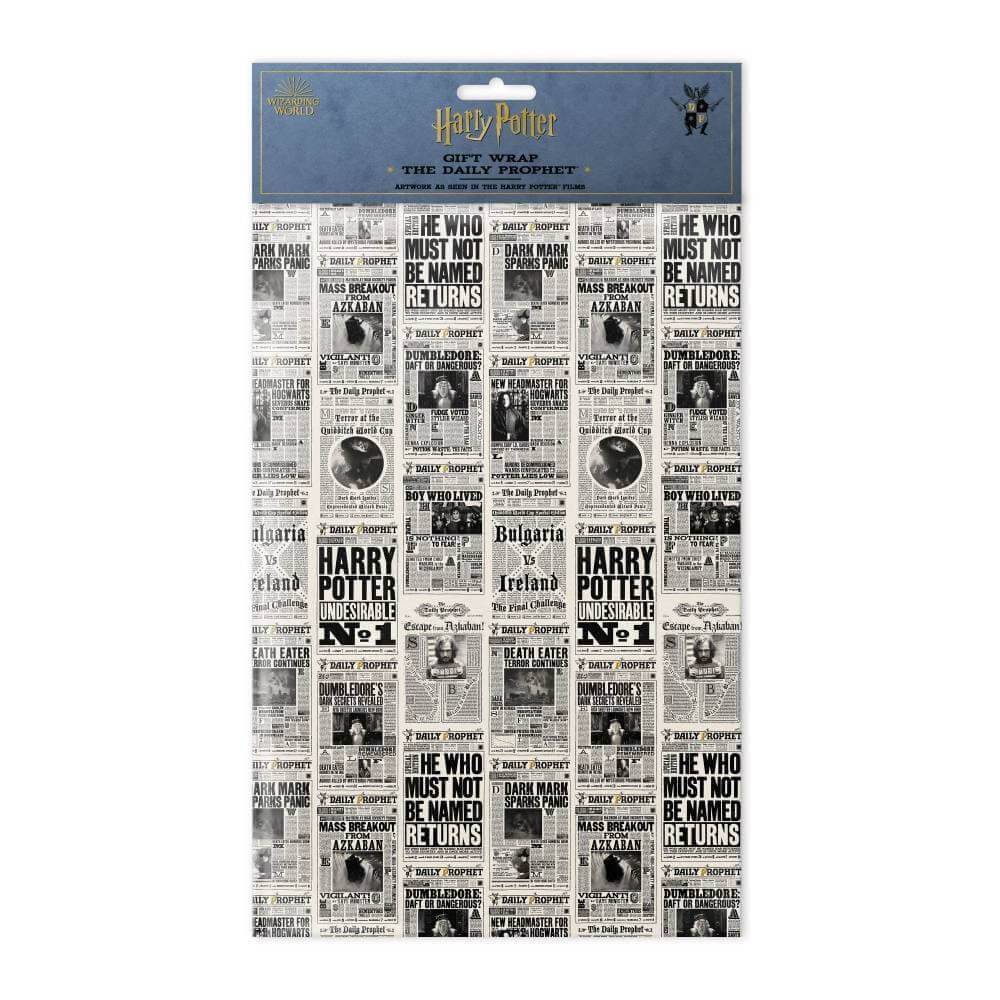 The Daily Prophet Gift Wrap - Olleke Wizarding Shop Amsterdam Brugge London