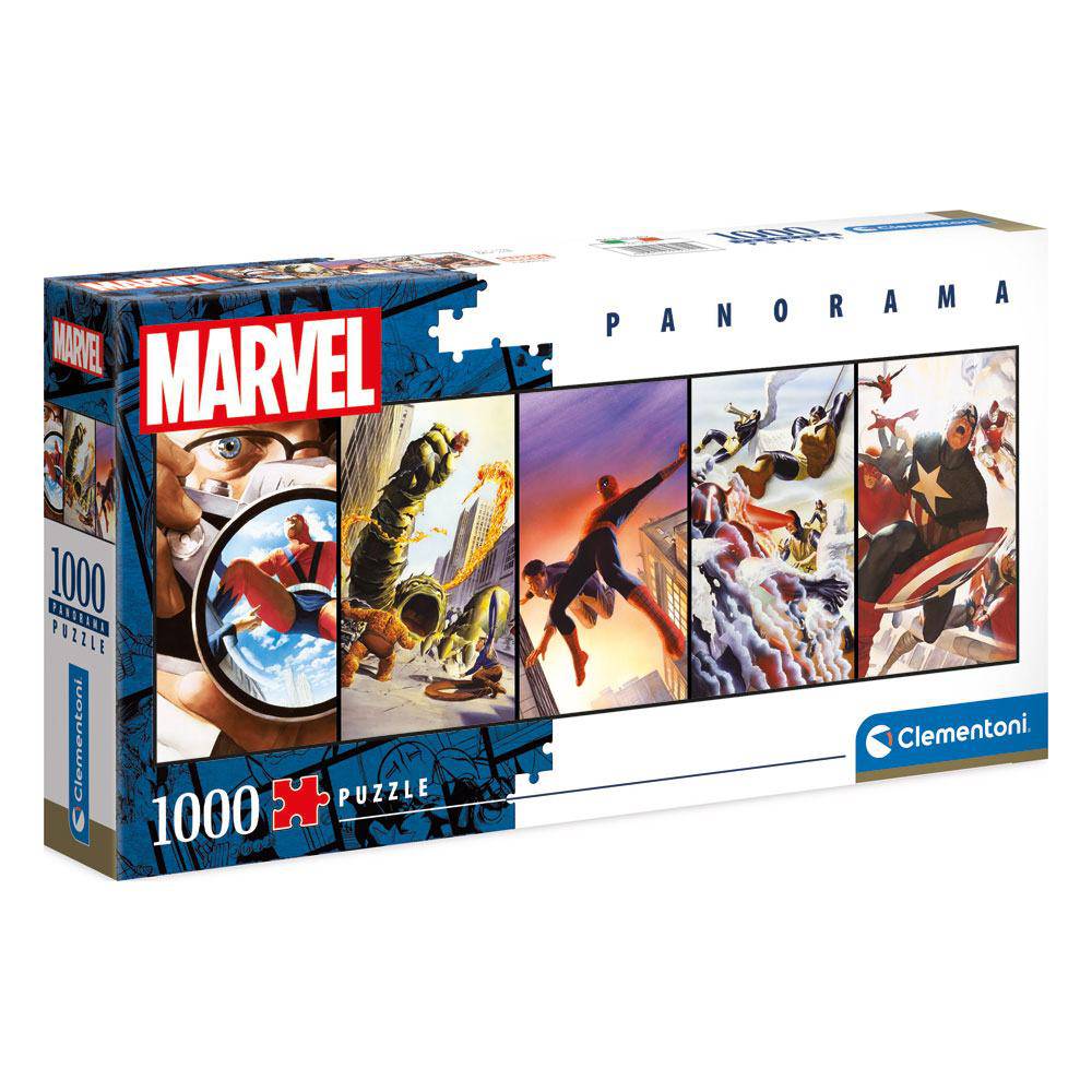 Marvel Comics Panorama Jigsaw Puzzle Panels - Olleke Wizarding Shop Amsterdam Brugge London