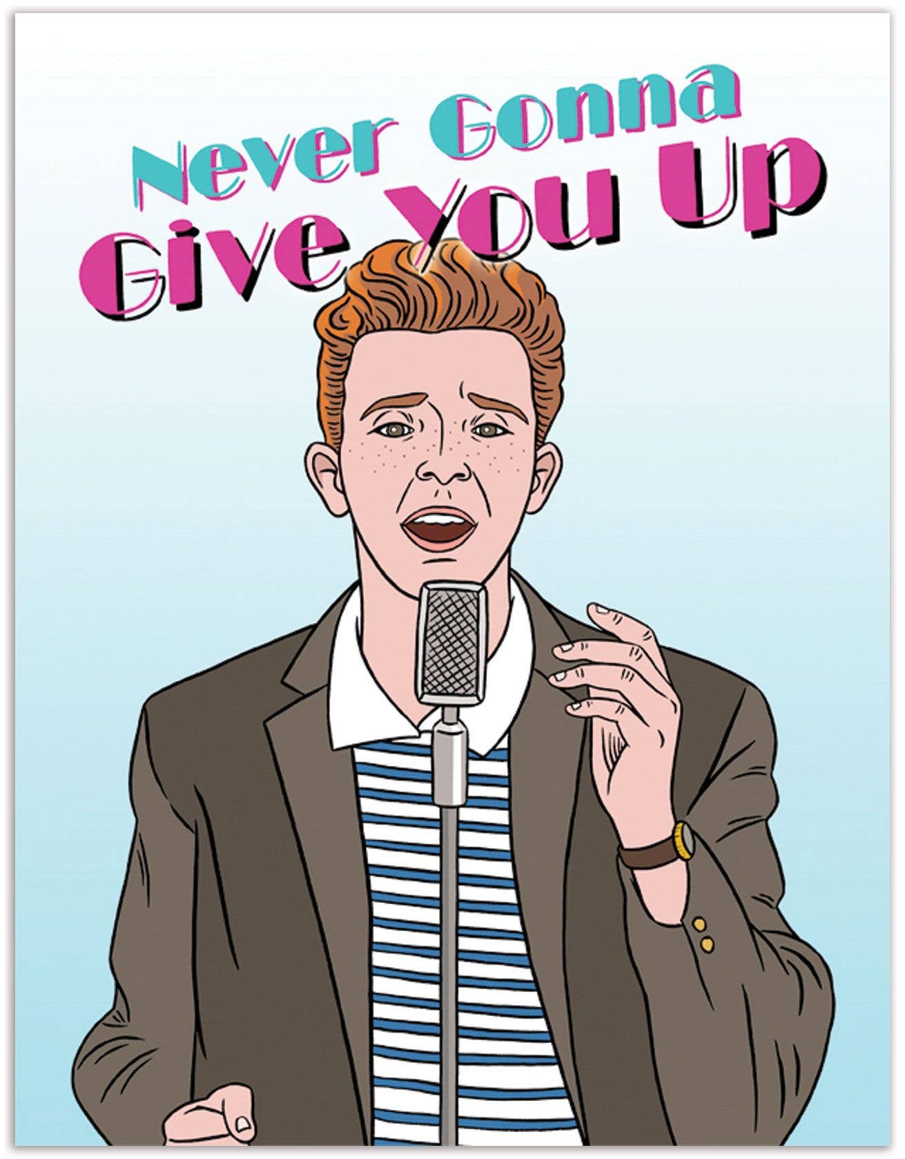 Never Gonna Give You Up Valentine's Day Love Card - Olleke Wizarding Shop Amsterdam Brugge London