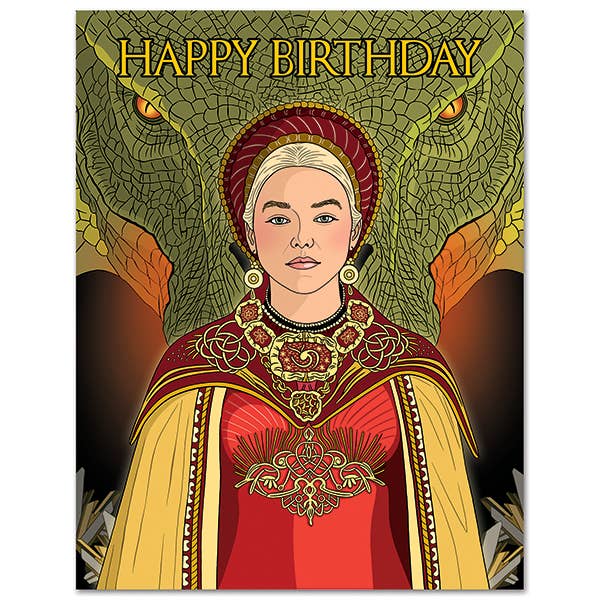 Dragon Birthday Card - Olleke Wizarding Shop Amsterdam Brugge London