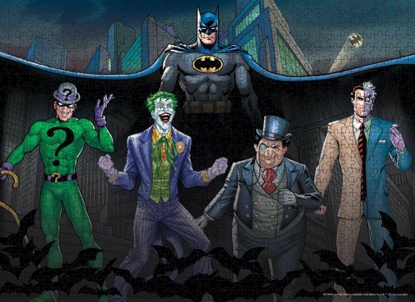 Batman & Villains 500 piece Jigsaw Puzzle - Olleke Wizarding Shop Amsterdam Brugge London