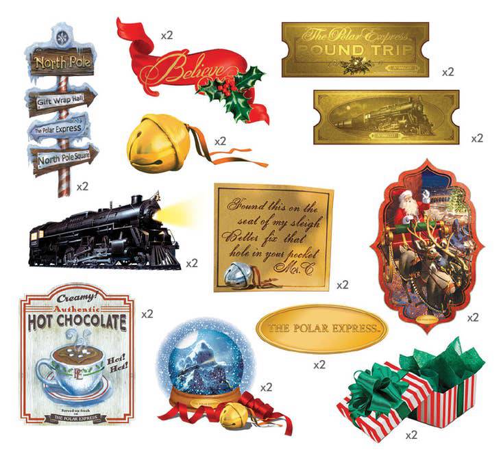 The Polar Express Die Cut Sticker Pack - Olleke Wizarding Shop Amsterdam Brugge London