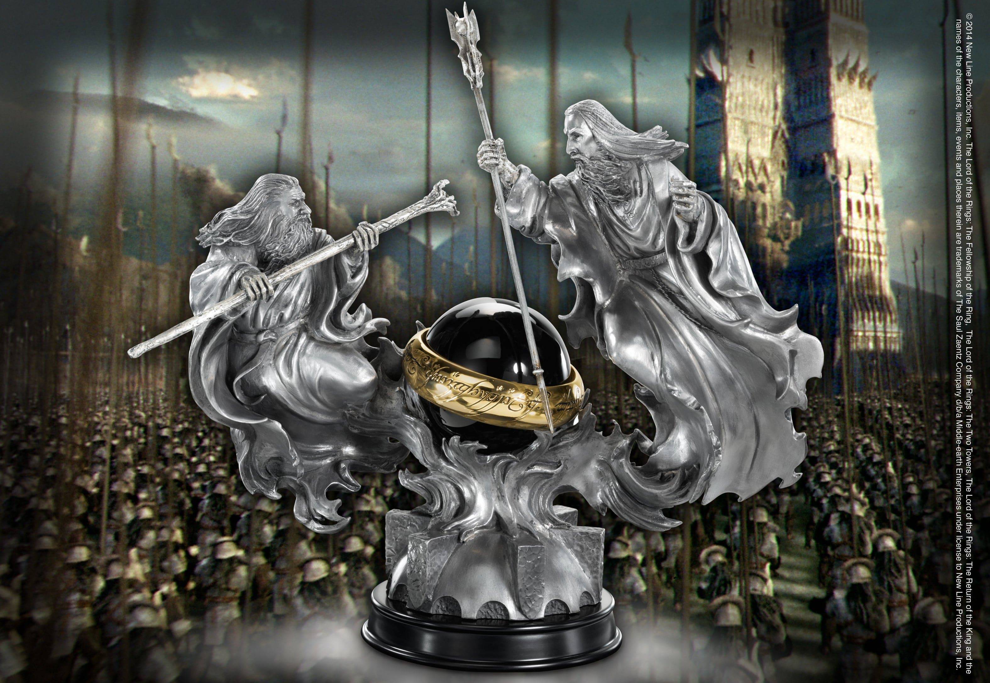 Battle of the Wizards Pewter Sculpture - Olleke Wizarding Shop Amsterdam Brugge London