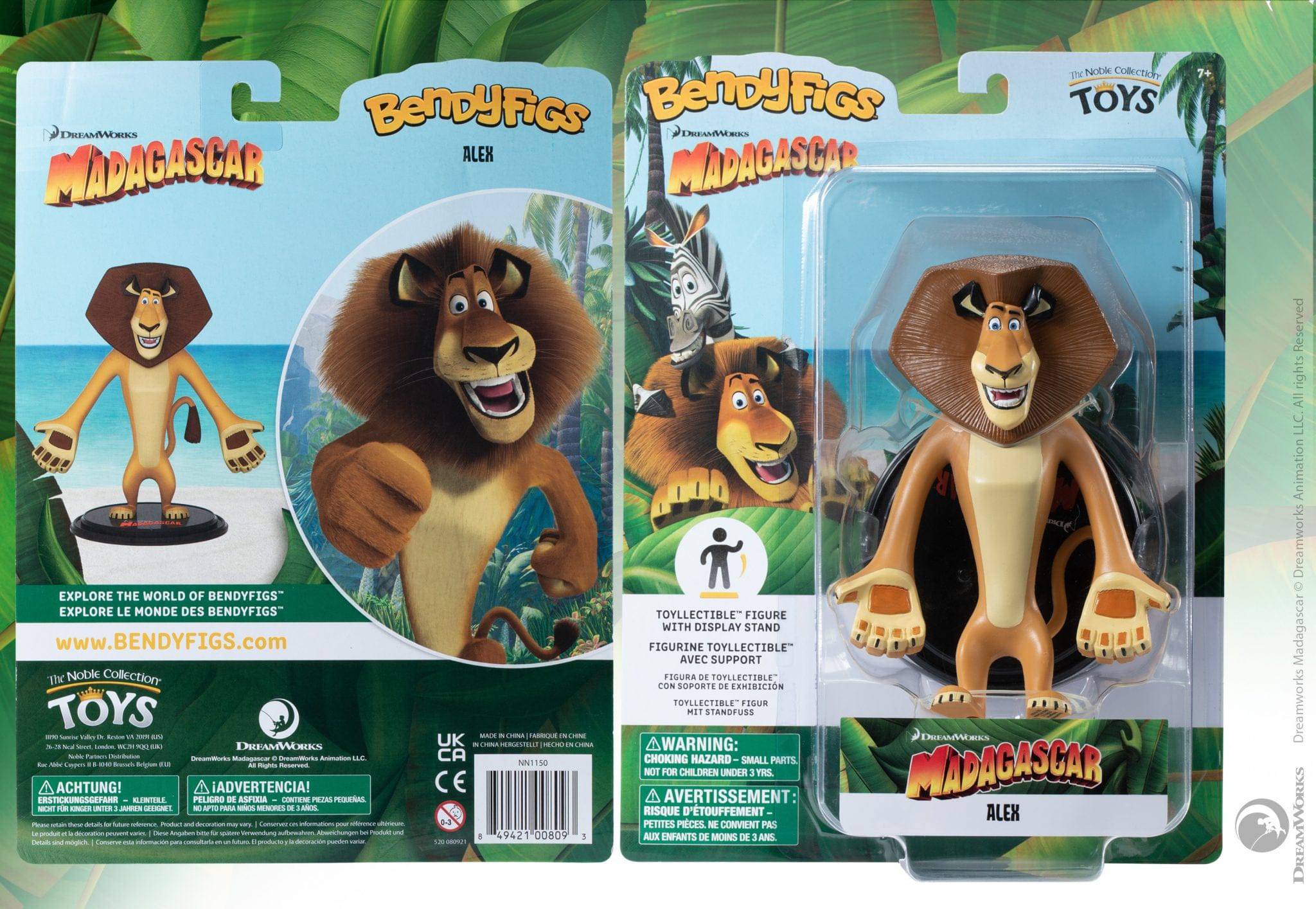 Madagascar Bendable Figure Alex the Lion - Olleke Wizarding Shop Amsterdam Brugge London