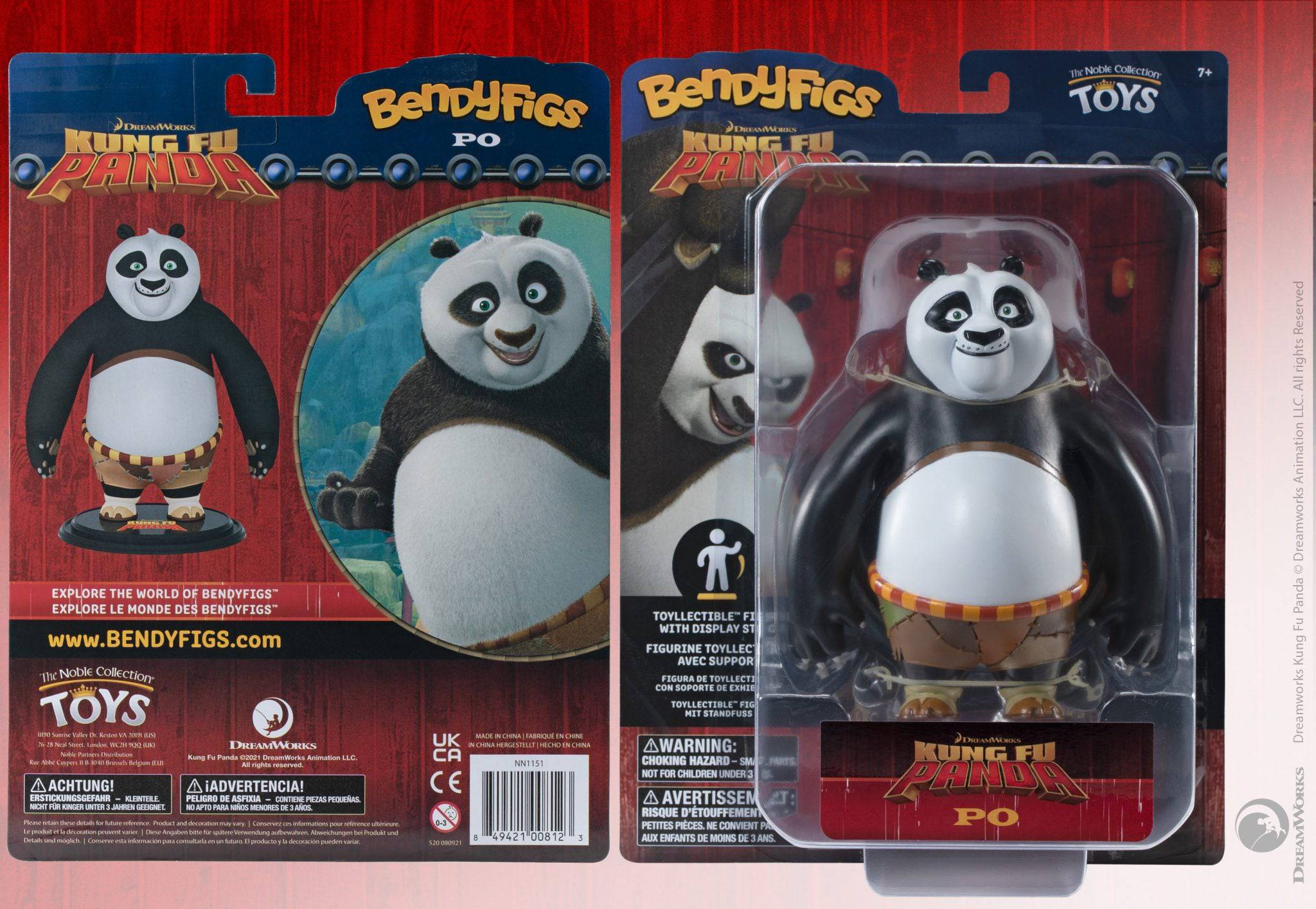 Kung Fu Panda Bendable Figure Po - Olleke Wizarding Shop Amsterdam Brugge London