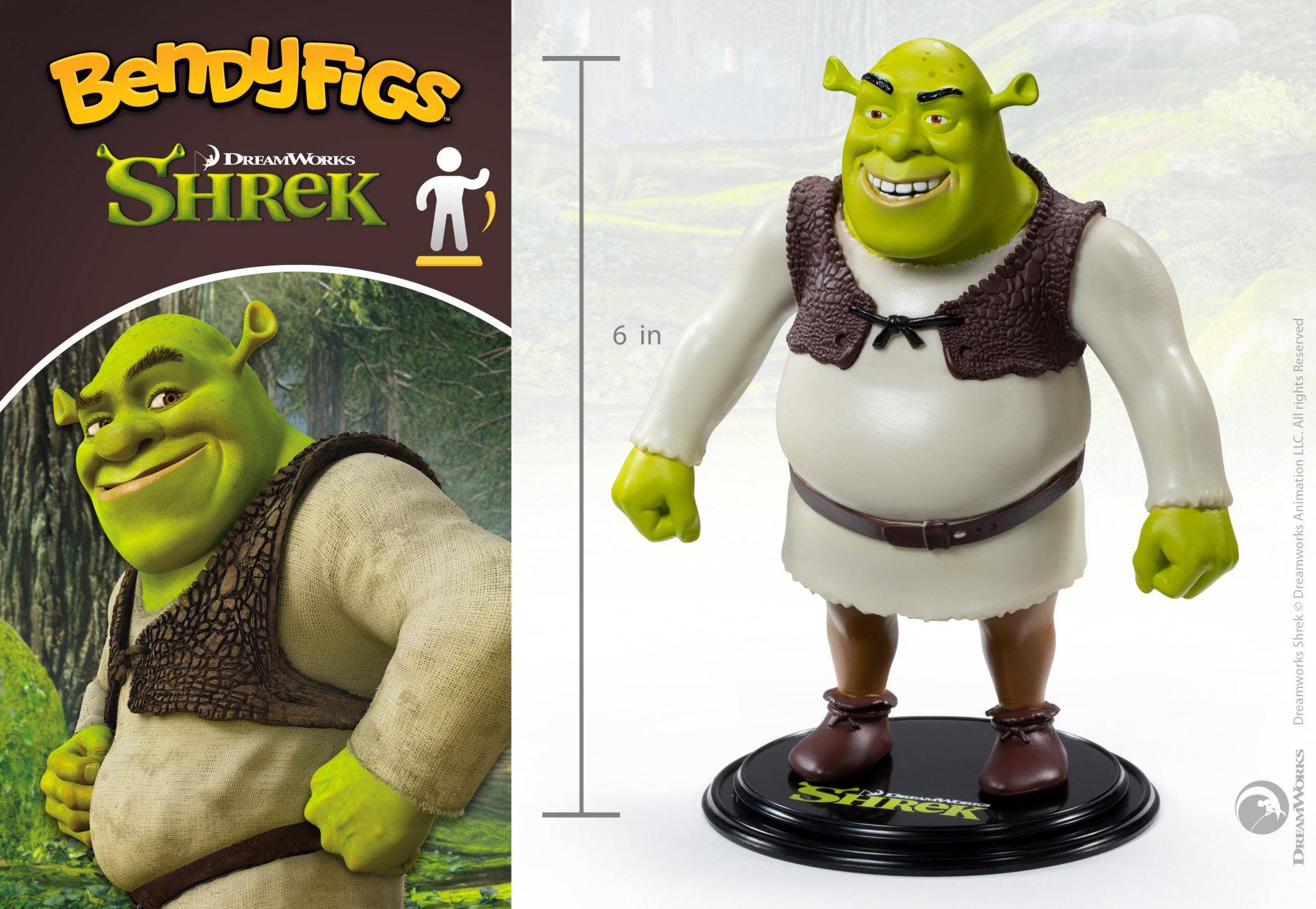 Shrek Bendable Figure Shrek - Olleke Wizarding Shop Amsterdam Brugge London