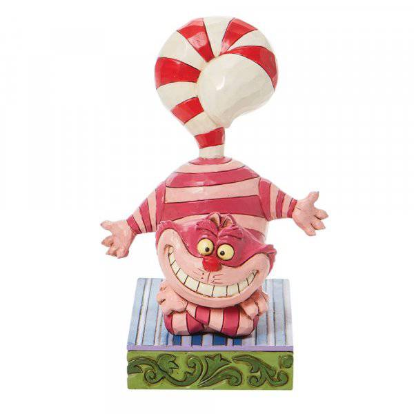 Cheshire Cat Candy Cane Tail Figurine