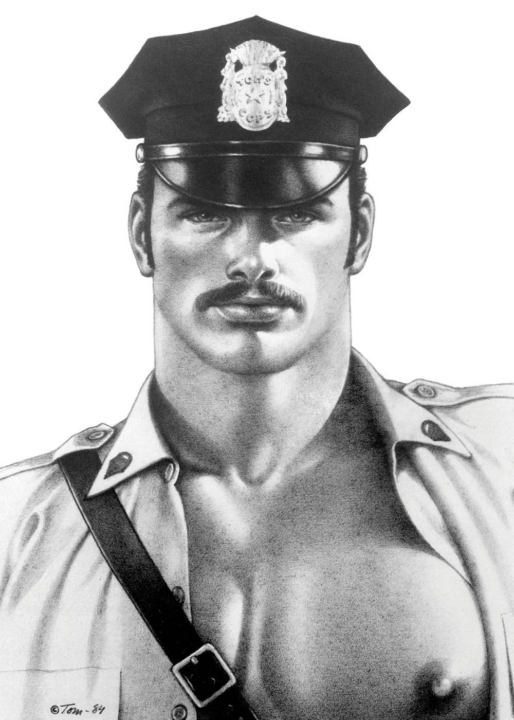 Tom of Finland ansichtkaart „TOM's COP” (Gay, Queer, LGBTQ)
