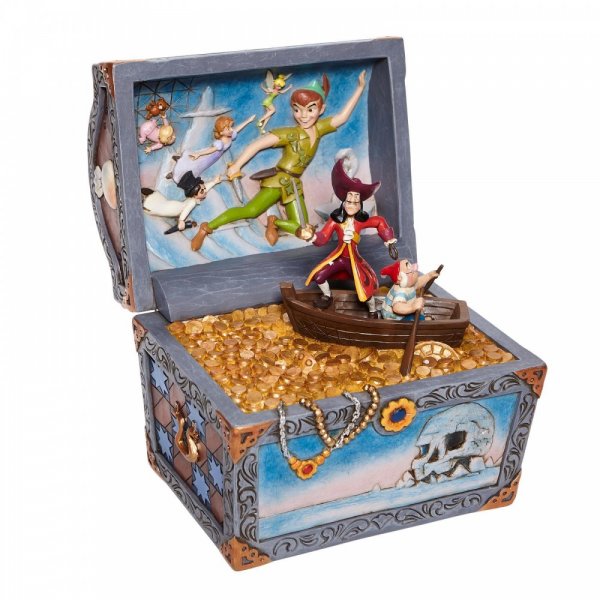 Treasure strewn Tableau - Peter Pan Flying Scene Figurine