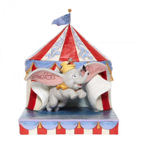 Dumbo Over the Big Top - Dumbo Circus out of Tent Figurine