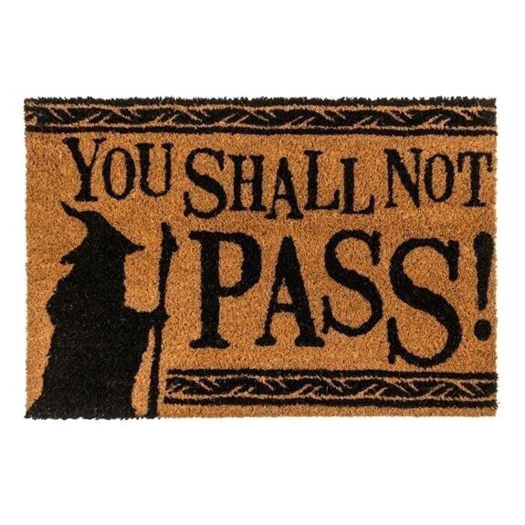 Lord of the Rings Doormat You Shall Not Pass