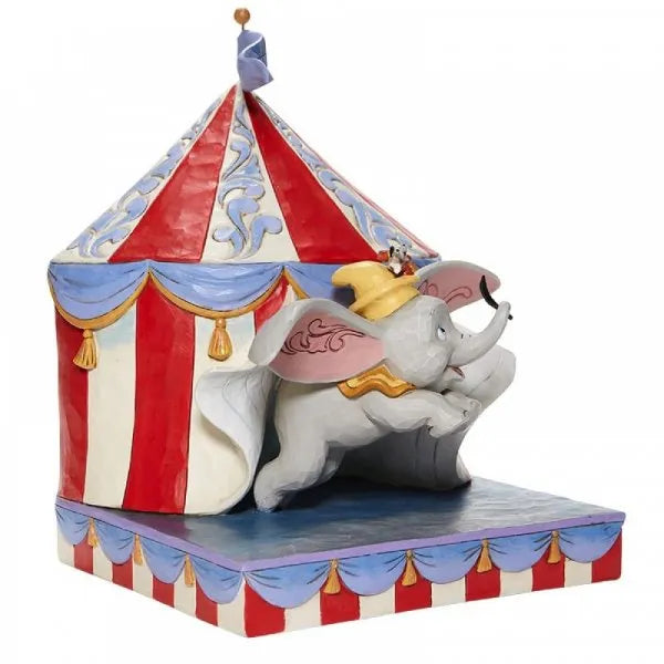 Dumbo Over the Big Top - Dumbo Circus out of Tent Figurine