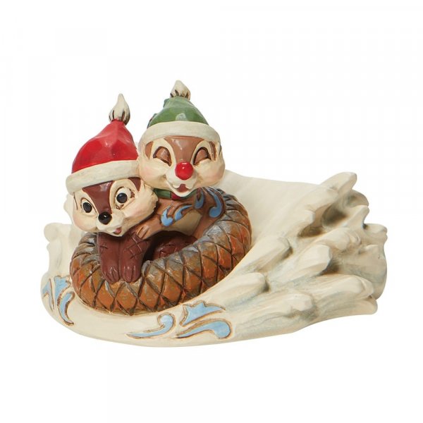 Chip & Dale Sledding Figurine