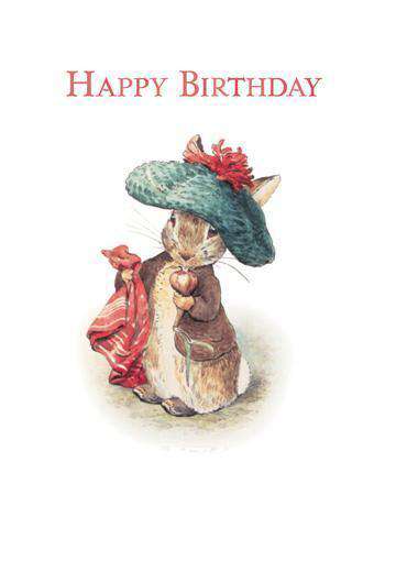 Peter Rabbit Card: Happy Birthday - Olleke Wizarding Shop Amsterdam Brugge London