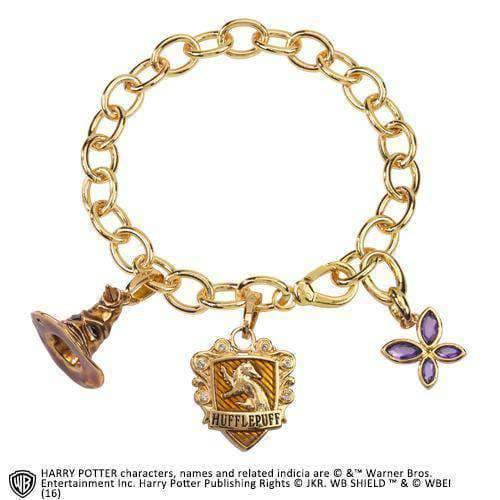 Lumos Hufflepuff Charm Bracelet - Olleke Wizarding Shop Amsterdam Brugge London