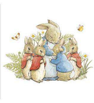 Peter Rabbit Card: Mrs Rabbit - Olleke Wizarding Shop Amsterdam Brugge London