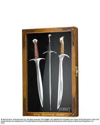 Letter Opener Set (Sting, Glamdring, Orcrist) - Olleke Wizarding Shop Amsterdam Brugge London