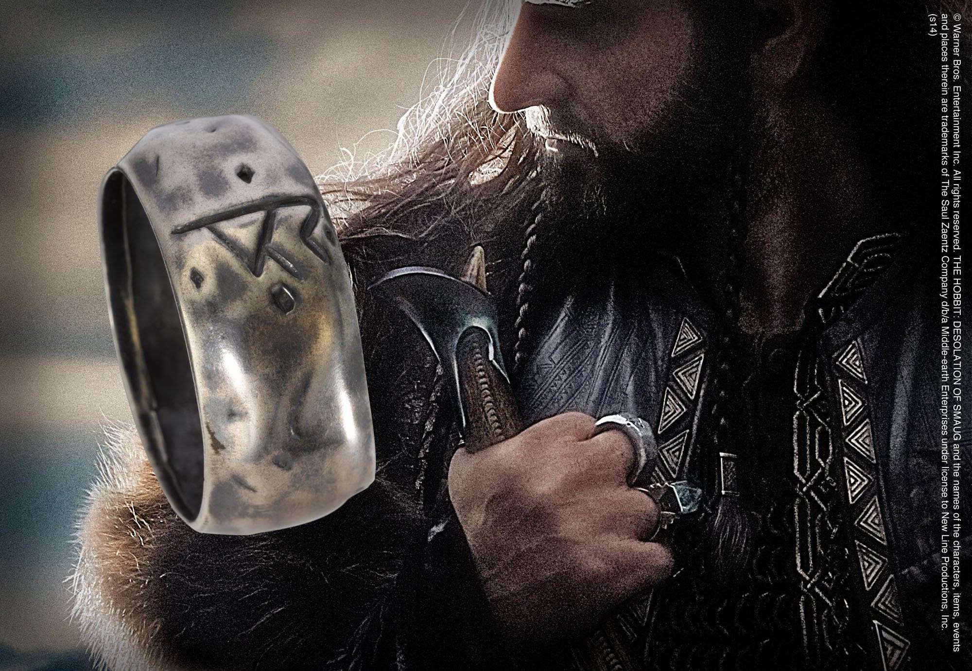 Thorin Silver Rune Ring - Olleke Wizarding Shop Amsterdam Brugge London