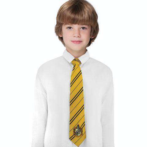 Harry Potter Kids Hufflepuff necktie - Olleke Wizarding Shop Amsterdam Brugge London