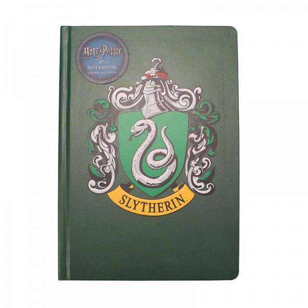 Harry Potter A5 Notebook - Slytherin Crest - Olleke Wizarding Shop Amsterdam Brugge London