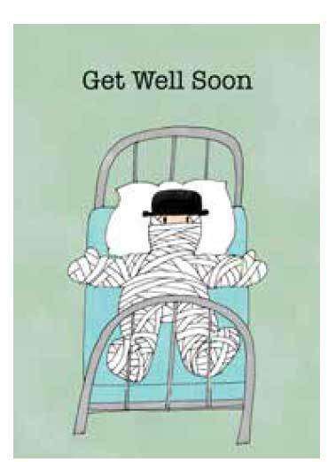 Get well soon Mr Benn Greeting Card - Olleke Wizarding Shop Amsterdam Brugge London