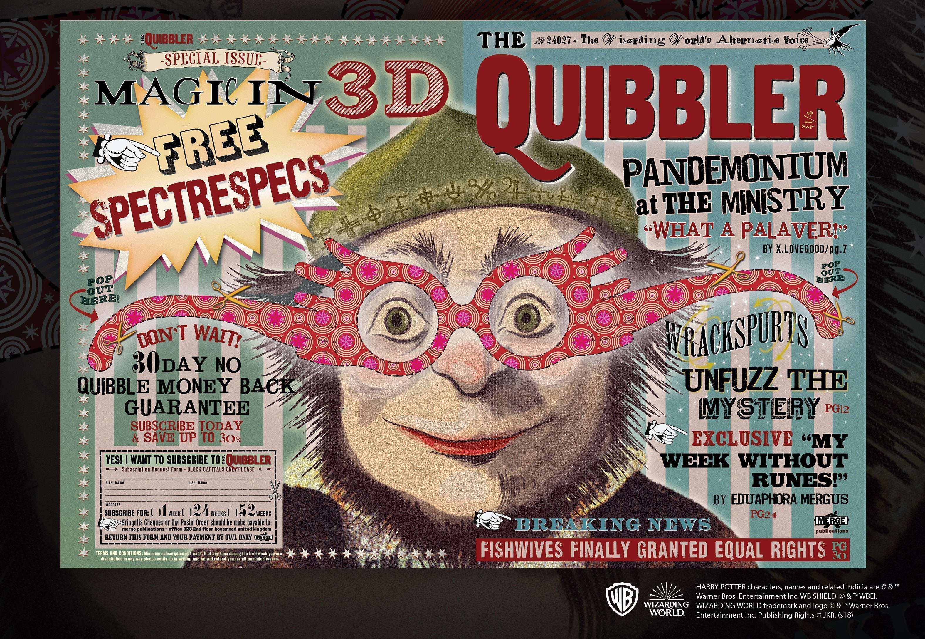 The Quibbler 1,000pc Jigsaw Puzzle - Olleke Wizarding Shop Amsterdam Brugge London