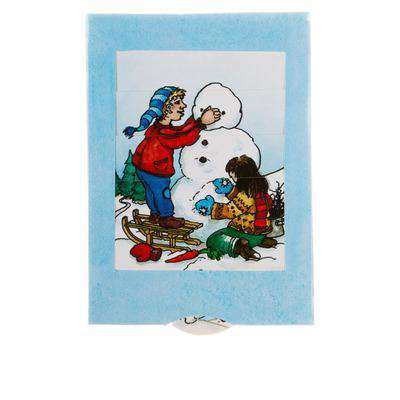 Snowman slide card - Olleke Wizarding Shop Amsterdam Brugge London