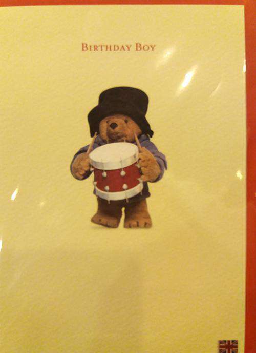 Birthday Boy Paddington Bear Card - Olleke Wizarding Shop Amsterdam Brugge London