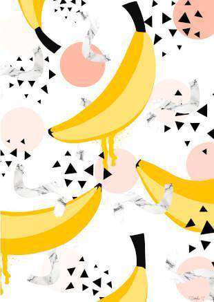 Banana Greeting Card - Olleke Wizarding Shop Amsterdam Brugge London