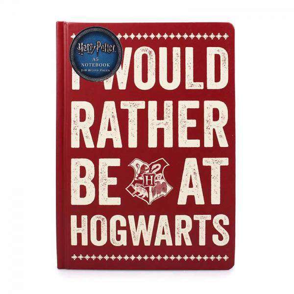 Harry Potter A5 Notebook - Rather Be At Hogwarts - Olleke Wizarding Shop Amsterdam Brugge London