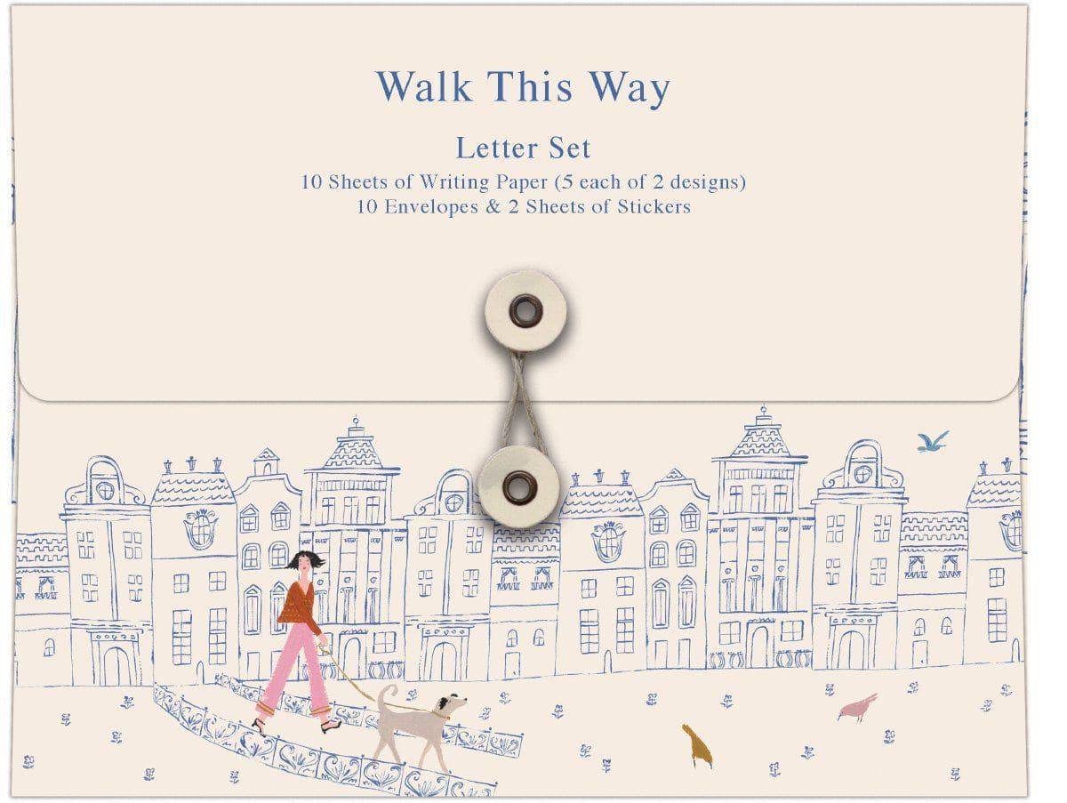 Walk This Way Writing Paper Set - Olleke Wizarding Shop Amsterdam Brugge London