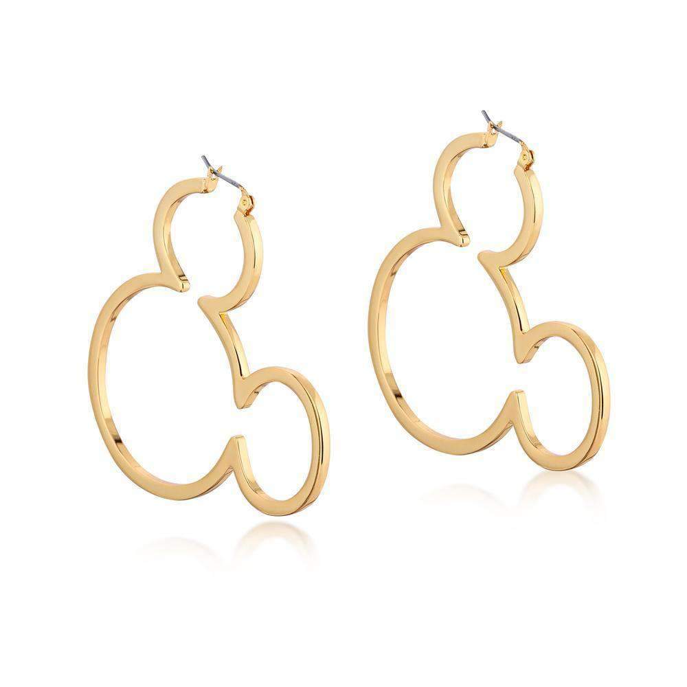 Disney Mickey Mouse Outline Hoop Earrings - Olleke Wizarding Shop Amsterdam Brugge London