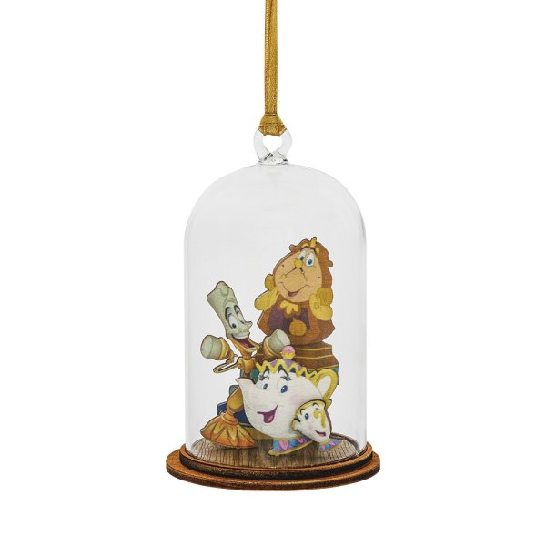 Mevrouw Potts Chip, Cogsworth, Lumiere Trouwe Dienaren Ornament