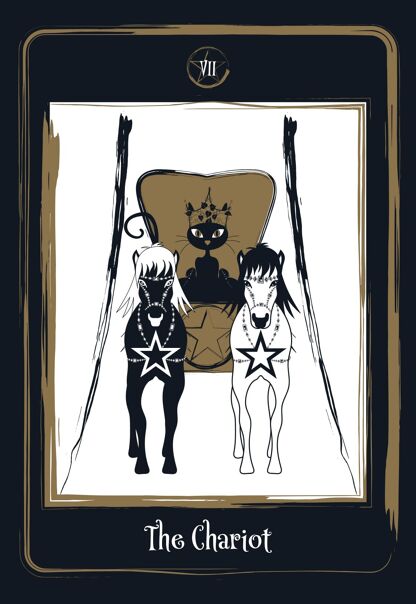 Golden Black Cat Tarot Cards - Olleke Wizarding Shop Amsterdam