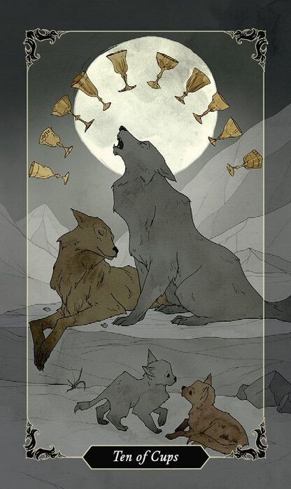 Dark Wood tarot Mini cards - Olleke Wizarding Shop Amsterdam