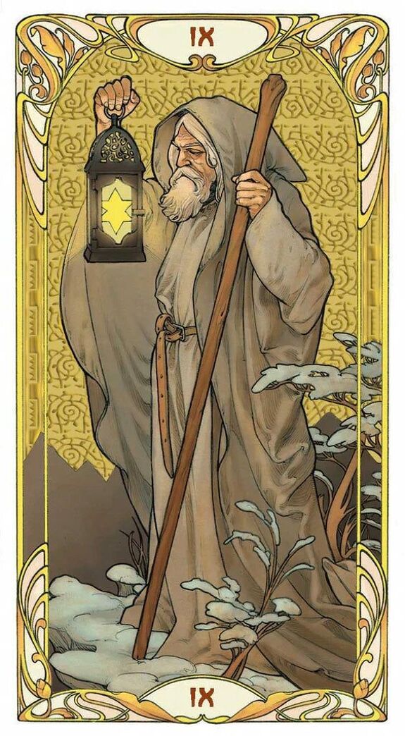 Golden Art Nouveau Tarot