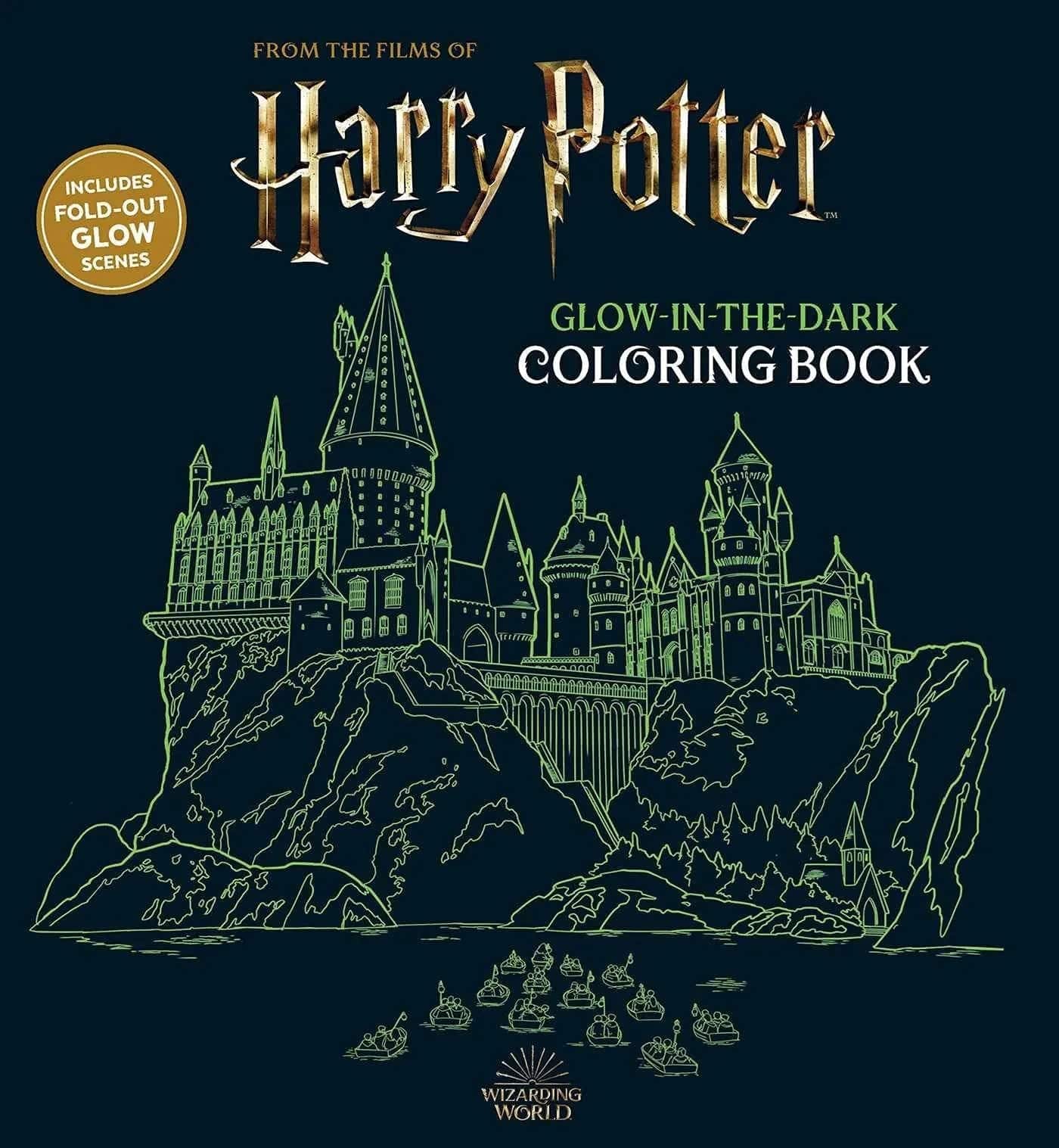 Harry Potter Glow in the Dark Coloring Book - Olleke Wizarding Shop Amsterdam Brugge London