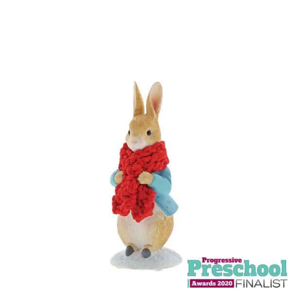 Peter Rabbit in a Festive Scarf Figurine - Olleke Wizarding Shop Amsterdam Brugge London