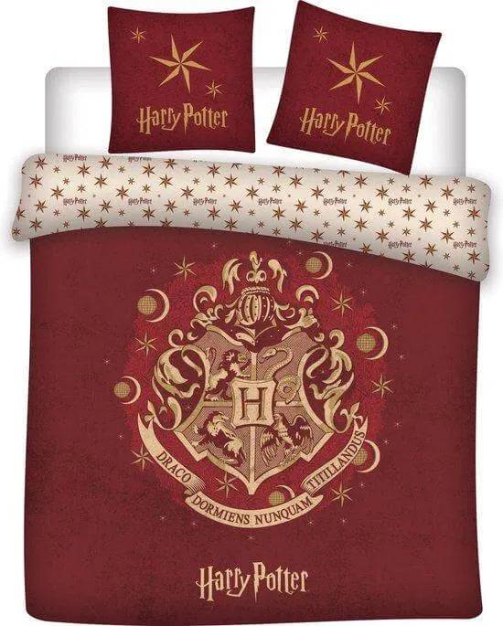 Harry Potter Striped Hogwarts Duvet Set 240 x 220 cm - Olleke Wizarding Shop Amsterdam Brugge London