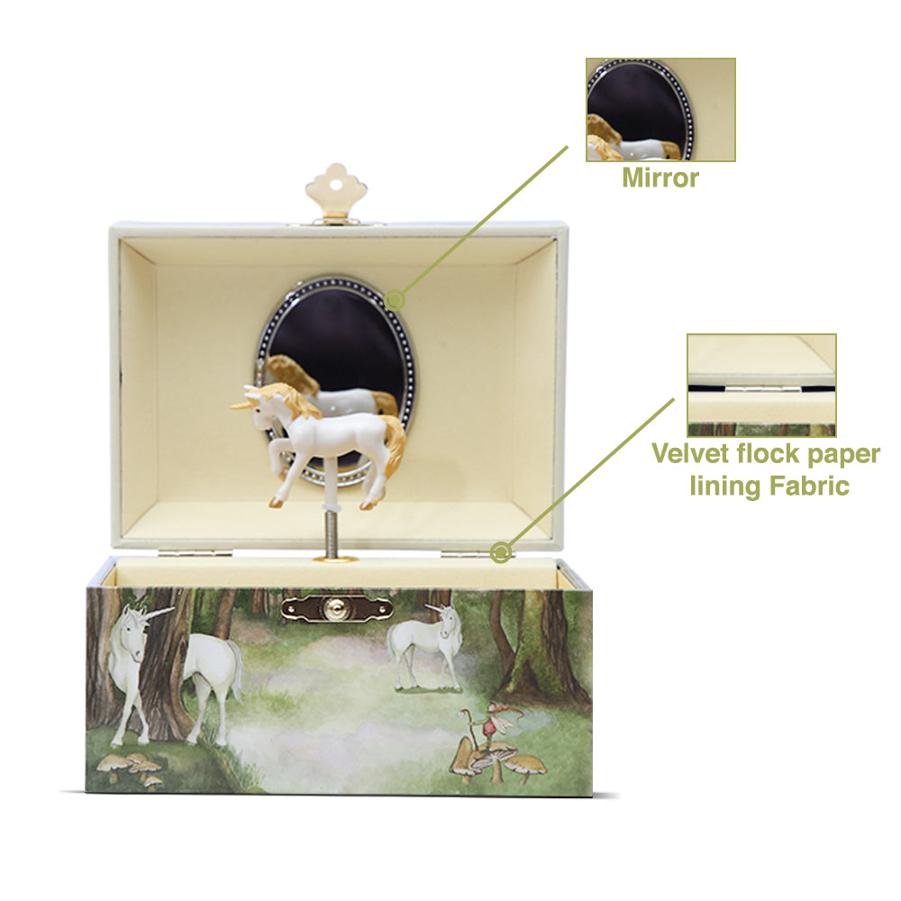 Unicorn Small Music Box