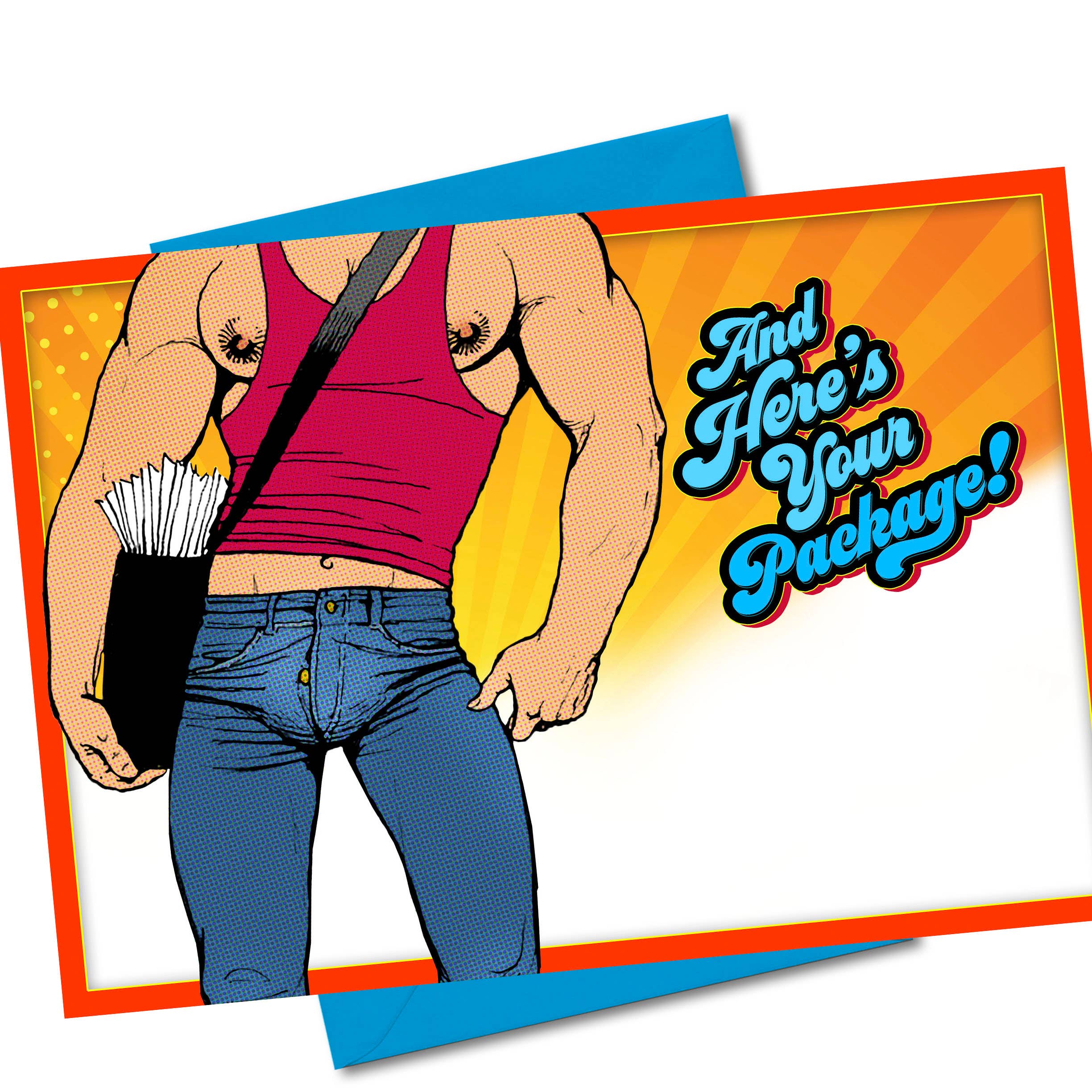 Tom of Finland Postman Verjaardagskaart (Homo, Queer, LGBTQ)