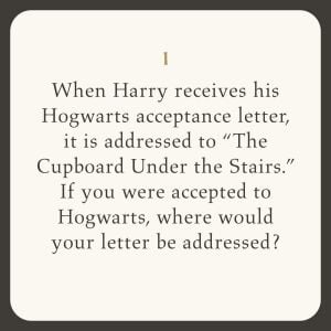 Harry Potter Conversation Cards