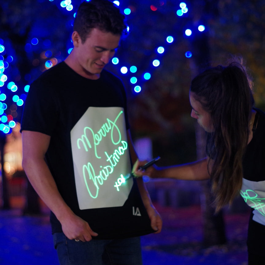 Interact Glow T-shirts - Zwart/Groen