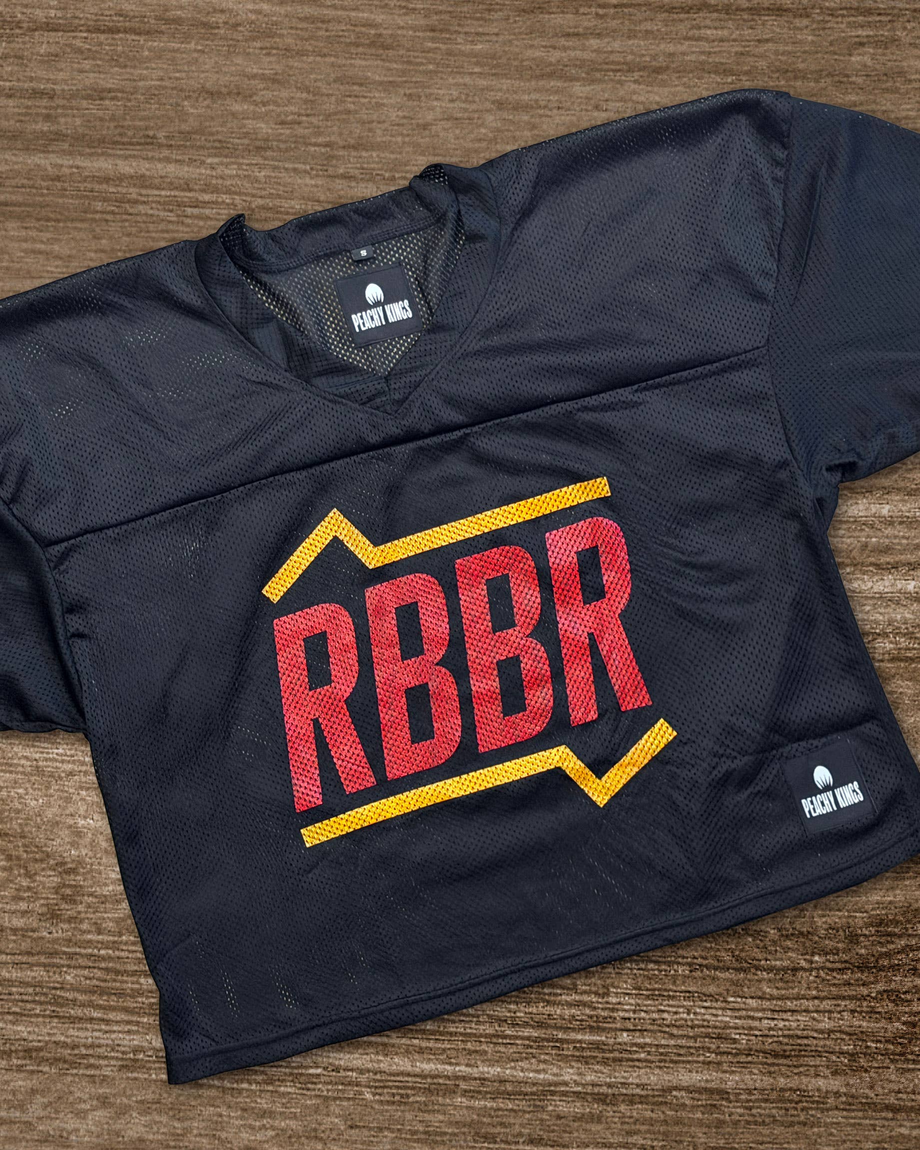 "RBBR" mesh-voetbalshirt: L