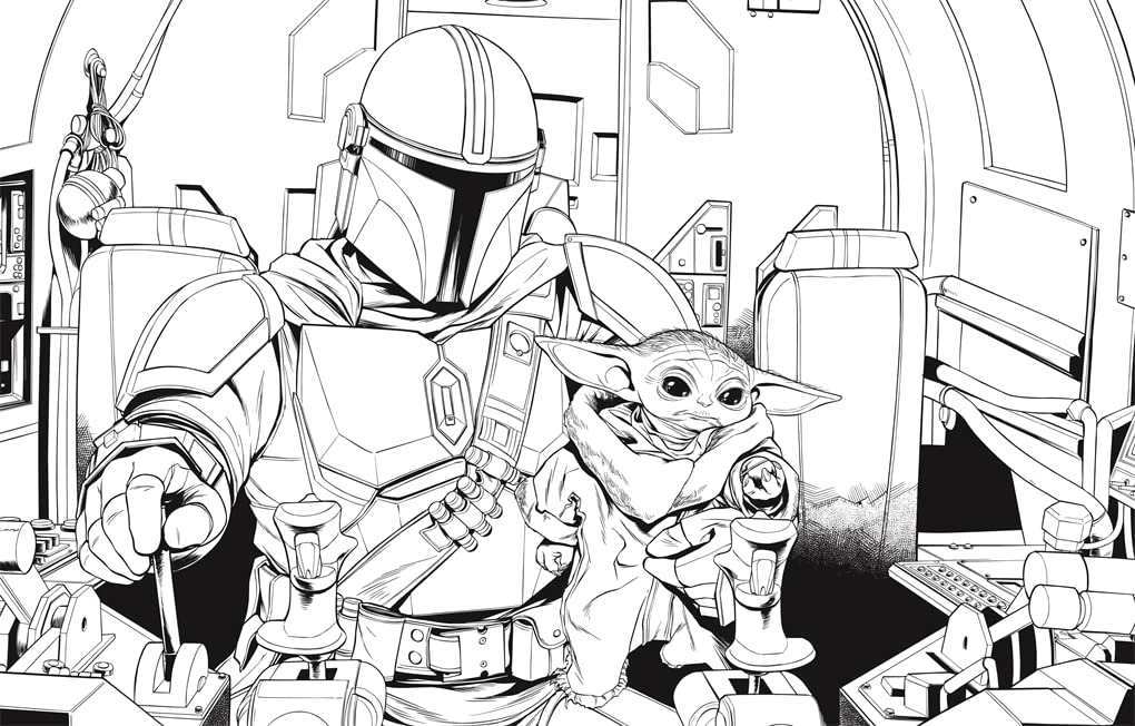 Star Wars: The Mandalorian Colouring Book